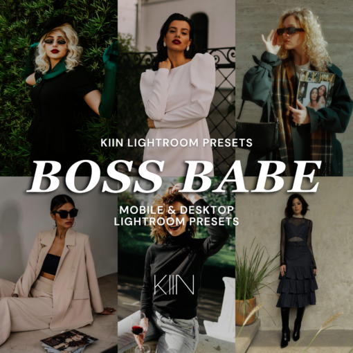 BOSS BABE Lightroom Presets Moody Dark Presets Influencer Presets
