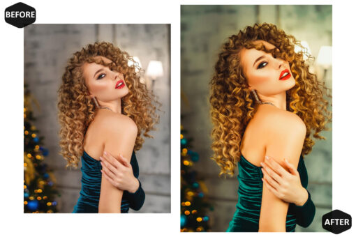 12 Christmas Photoshop, Chic Xmas Ps Action, Lux Holiday ACR - Image 2