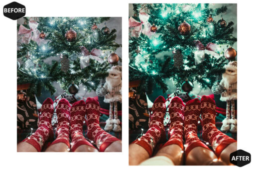 12 Christmas Photoshop, Chic Xmas Ps Action, Lux Holiday ACR - Image 9
