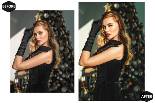 12 Christmas Photoshop, Chic Xmas Ps Action, Lux Holiday ACR - Image 7