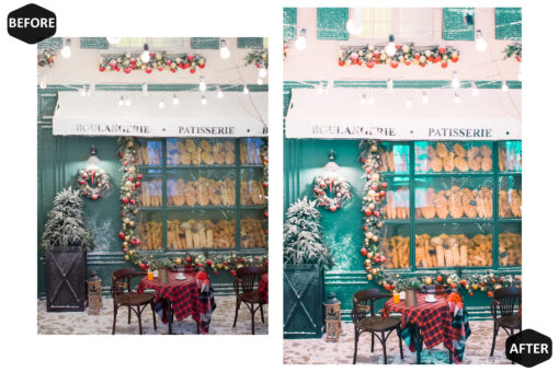 12 Christmas Photoshop, Chic Xmas Ps Action, Lux Holiday ACR - Image 6
