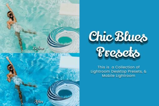 30 Chic Blues Lightroom Presets Bundle - Image 8