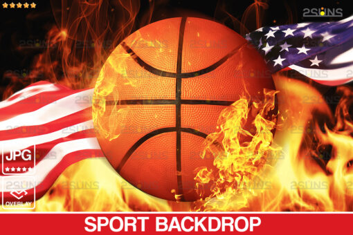Basketball Backdrop, Sports Digital Background
