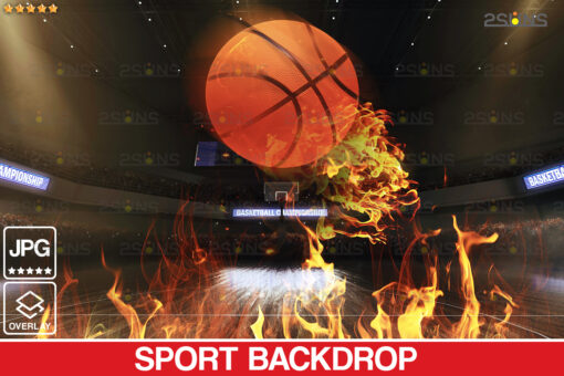 Basketball Backdrop, Sports Digital Background