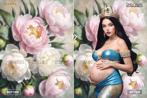 Floral Backgrounds, Digital Backdrop Studio Maternity - Image 4