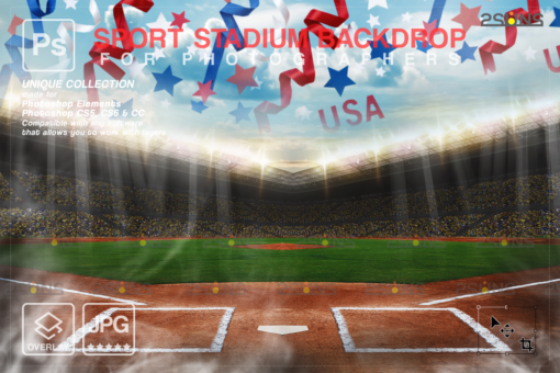 Digital Backdrop Photography, Sport Stadium Overlay - Image 2