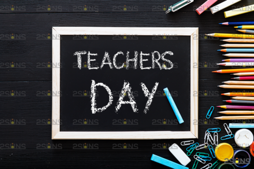 Chalkboard alphabet font clipart Photoshop overlay - Image 3