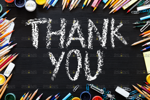 Chalkboard alphabet font clipart Photoshop overlay - Image 4