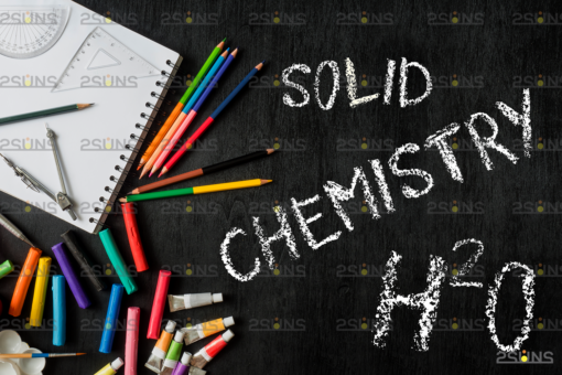 Chalkboard alphabet font clipart Photoshop overlay - Image 5