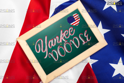 Chalk art overlay 4th of July, Photoshop overlay - Image 3