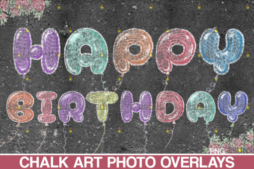 Chalkboard alphabet clipart Photoshop overlay Chalk art - Image 2