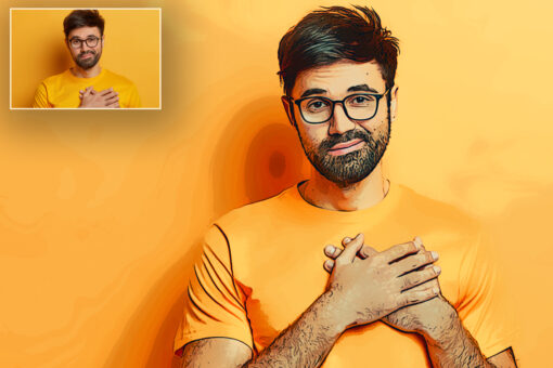Realistic Cartoon Photoshop Action - Image 4