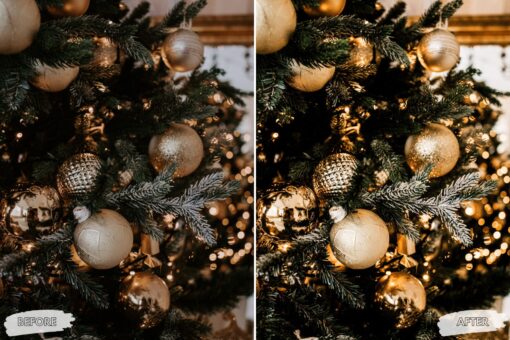 10 Tinsel & Twinkle Christmas Lightroom Presets - Image 7