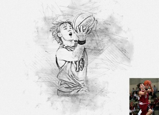Pencil Sketching Drawing Photoshop Action - Image 2
