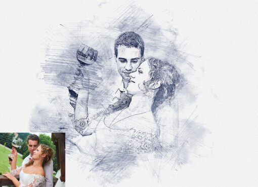 Pencil Sketching Drawing Photoshop Action - Image 4