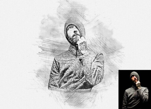 Pencil Sketching Drawing Photoshop Action - Image 5