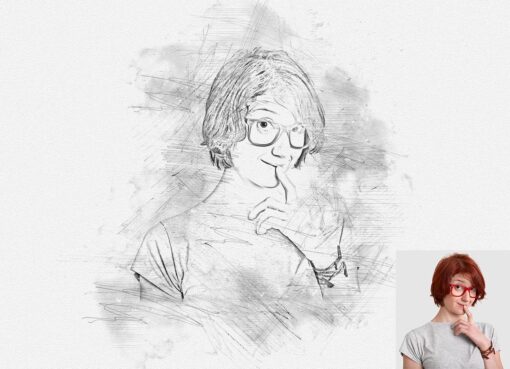 Pencil Sketching Drawing Photoshop Action - Image 8