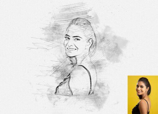 Pencil Sketching Drawing Photoshop Action - Image 10