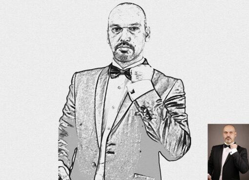 Sketch Portrait Photoshop Action - Image 7