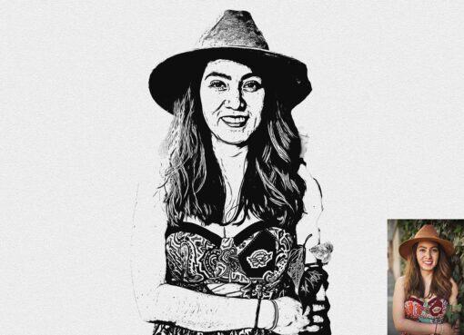 Sketch Portrait Photoshop Action - Image 8