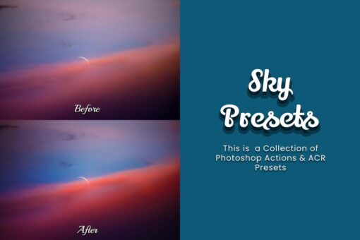 Aesthetic landscape photo showcasing the beauty of clouds, transformed using Photoshop actions for bloggers and influencers.