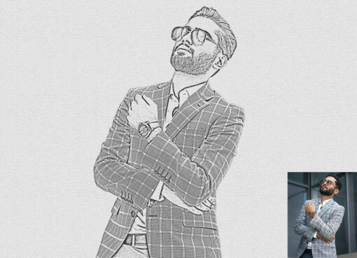 Modern Pencil Sketch Photoshop Action - Image 7