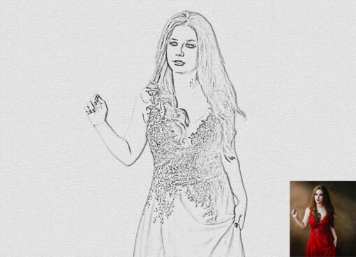 Modern Pencil Sketch Photoshop Action - Image 8
