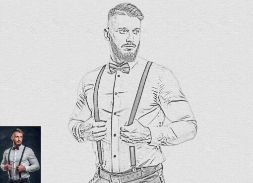 Modern Pencil Sketch Photoshop Action - Image 9