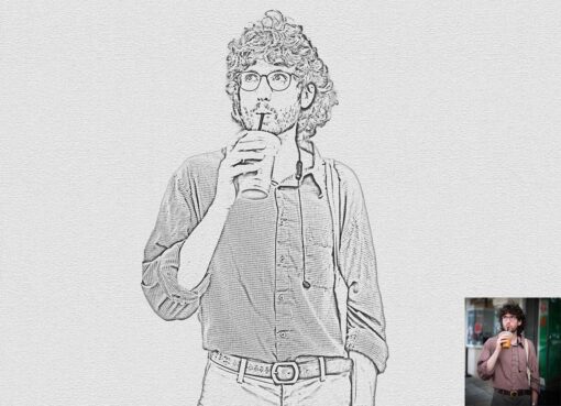 Modern Pencil Sketch Photoshop Action - Image 11