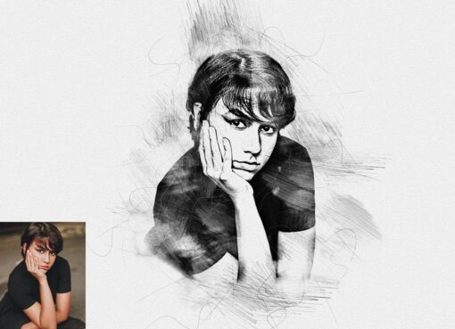 Pen Drawing Photoshop Action - Image 2