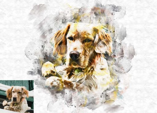 Watercolor Paint Effect Photoshop Action - Image 4