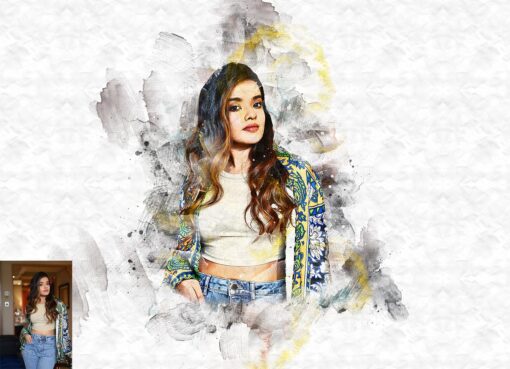 Watercolor Paint Effect Photoshop Action - Image 10