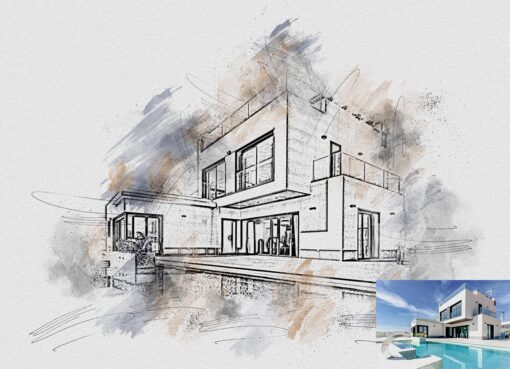 Architecture Painting Photoshop Action - Image 2