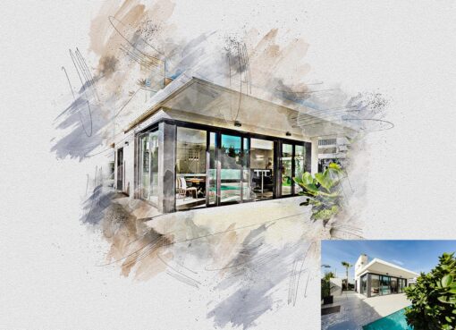 Architecture Painting Photoshop Action - Image 6