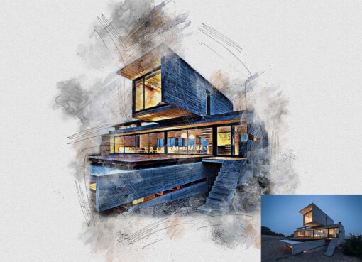 Architecture Painting Photoshop Action - Image 9