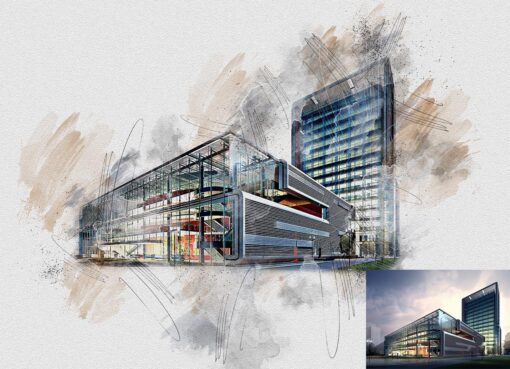Architecture Painting Photoshop Action - Image 10