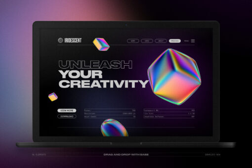 Iridescent Geometric 3D Shapes Pack Vol.1 - Image 8