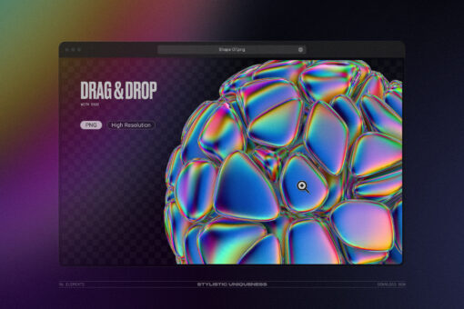 Iridescent Geometric 3D Shapes Pack Vol.1 - Image 13
