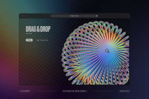 Iridescent Geometric 3D Shapes Pack Vol.2 - Image 12