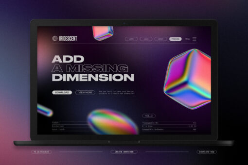 Iridescent Geometric 3D Shapes Pack Vol.2 - Image 22