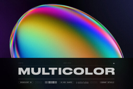 120 Iridescent Geometric 3D Shapes Pack Vol.3 - Image 19