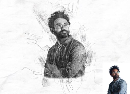 Sketch Portrait Art Photoshop Action - Image 3
