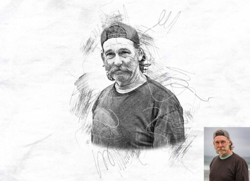 Sketch Portrait Art Photoshop Action - Image 7