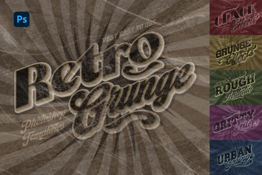 Retro Grunge Text Effects