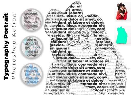 Typography Portrait Photoshop Action