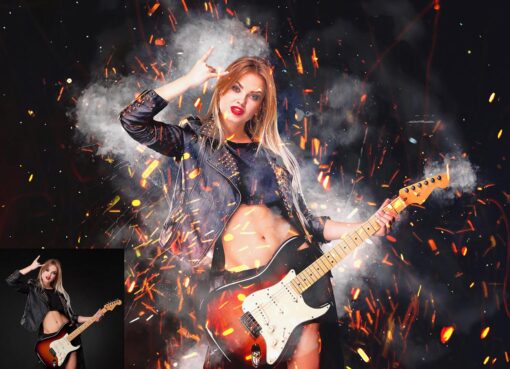 Spark Smoke Effect Photoshop Action - Image 6