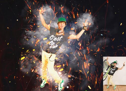 Spark Smoke Effect Photoshop Action - Image 8