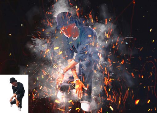 Spark Smoke Effect Photoshop Action - Image 9