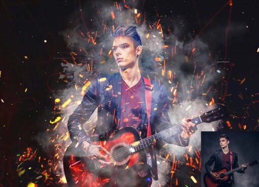 Spark Smoke Effect Photoshop Action - Image 12