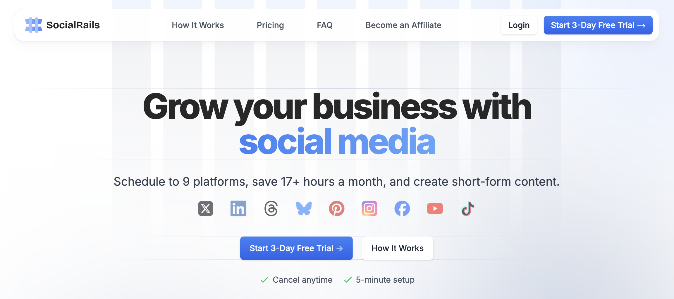 SocialRails - Powerful Tool to Grow Your Business with Social Media